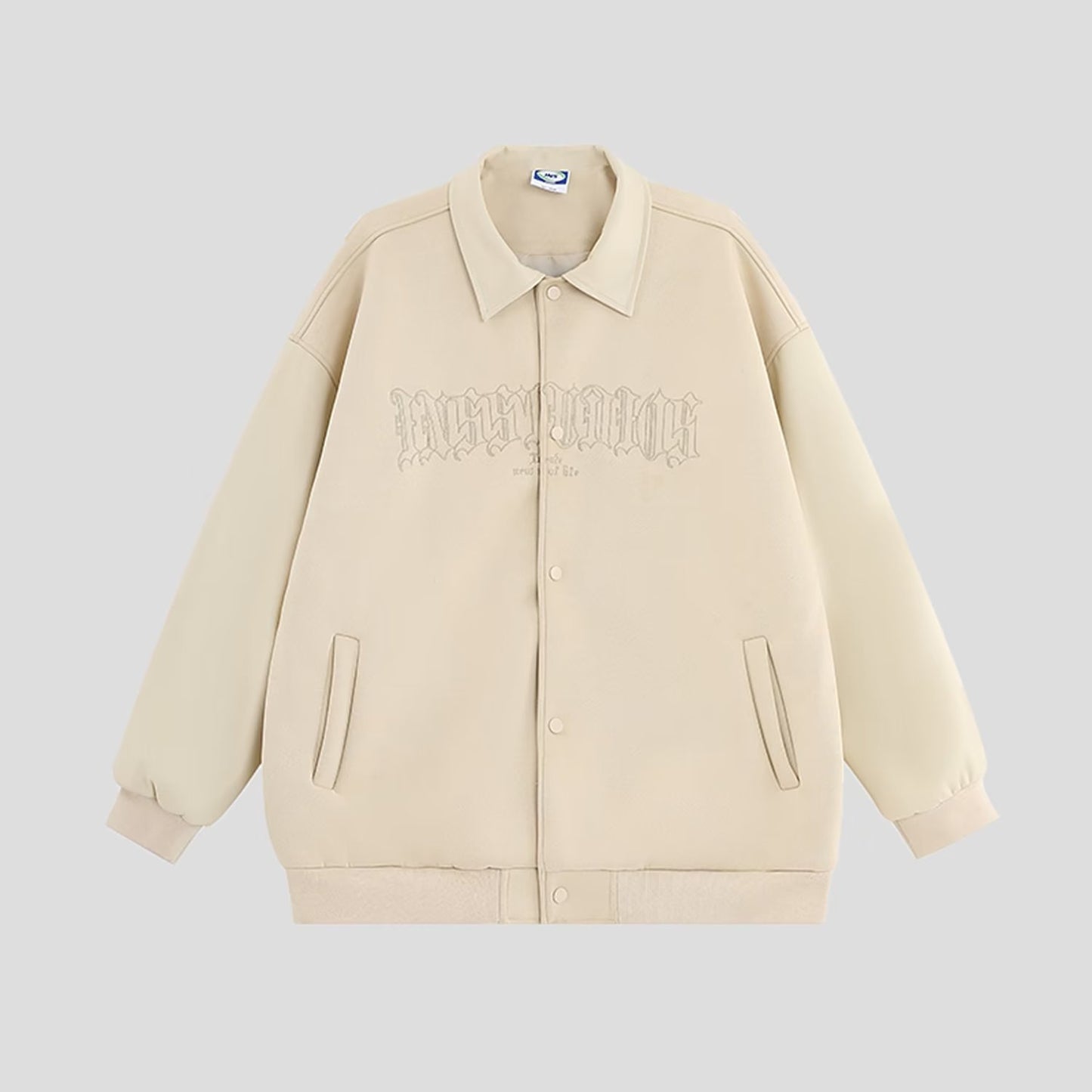 Printed Suede Baseball Jacket For Men Hip Hop Fashion Design Loose Couple Coat For Women